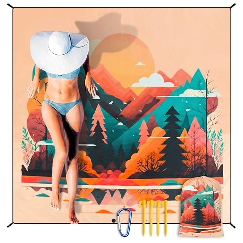 Hihoho Waterproof Sandproof Beach Blanket: $9.97