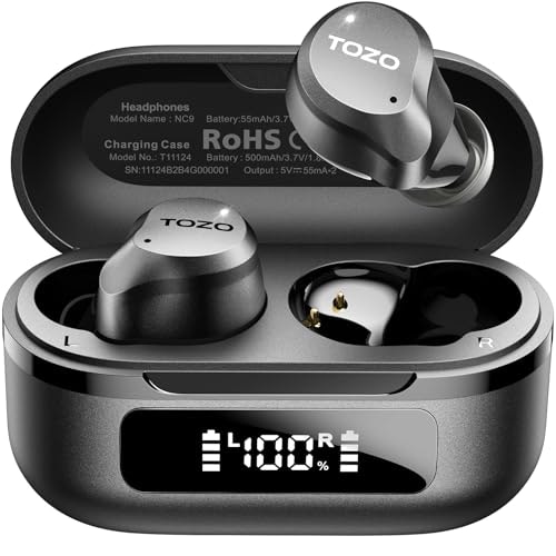 Tozo NC9 Hybrid Active Noise Cancelling Wireless Earbuds: $26.55 Tozo NC9 Hybrid Active Noise Cancelling Wireless Earbuds: $26.55
