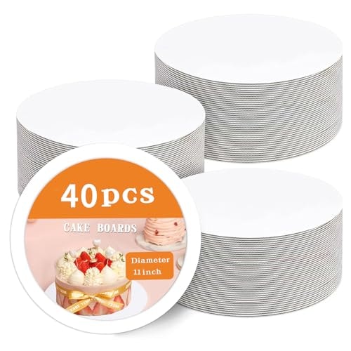 Pfamkeer 11-Inch Round Cake Boards 40-Pack: $16.99 Pfamkeer 11-Inch Round Cake Boards 40-Pack: $16.99