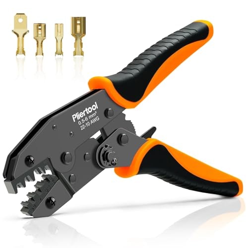 Ratcheting Wire Crimper for 20-10 AWG Non-Insulated Terminals: $14.44 Ratcheting Wire Crimper for 20-10 AWG Non-Insulated Terminals: $14.44