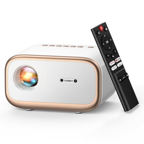 Vizony 1080p Smart WiFi 6 Projector: $89.96