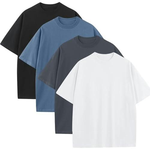 Men's Oversized Heavyweight Cotton Crew Neck T-Shirt 4-Pack: $39.08 Men's Oversized Heavyweight Cotton Crew Neck T-Shirt 4-Pack: $39.08