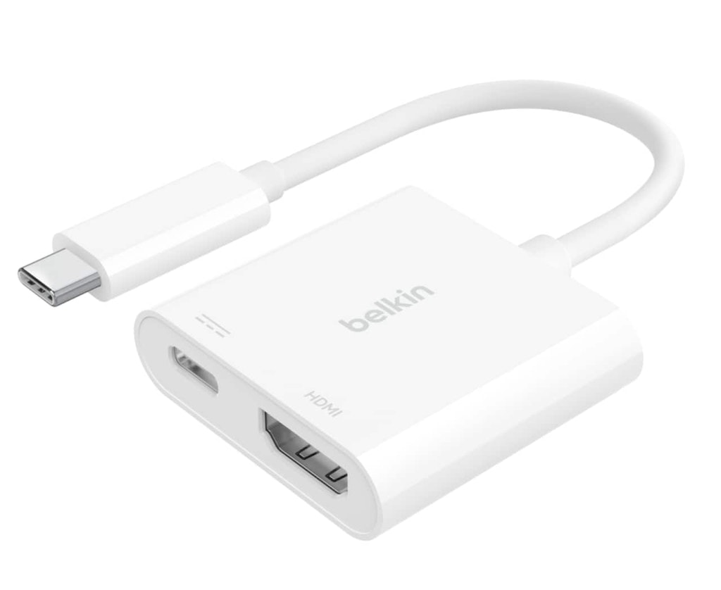 Belkin USB-C to HDMI Adapter with 60W Charging Port: $36.99 Belkin USB-C to HDMI Adapter with 60W Charging Port: $36.99