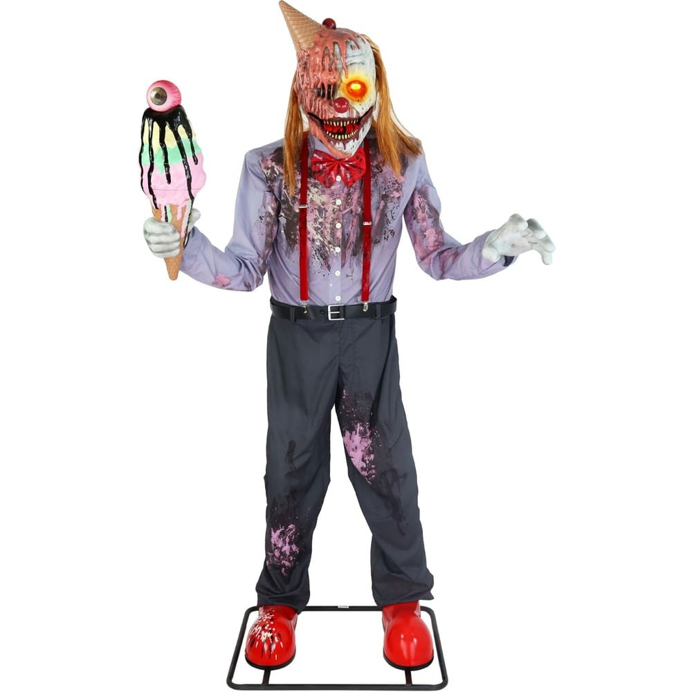 Haunted Hill Farm 6.9-Foot Motion-Activated I Scream Clown Animatronic: $223.33 Haunted Hill Farm 6.9-Foot Motion-Activated I Scream Clown Animatronic: $223.33