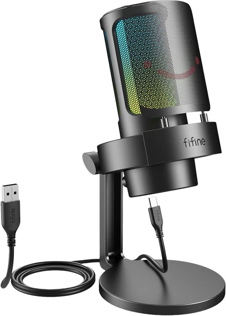 Fifine A8 RGB USB Condenser Microphone: $46.99 Fifine A8 RGB USB Condenser Microphone: $46.99