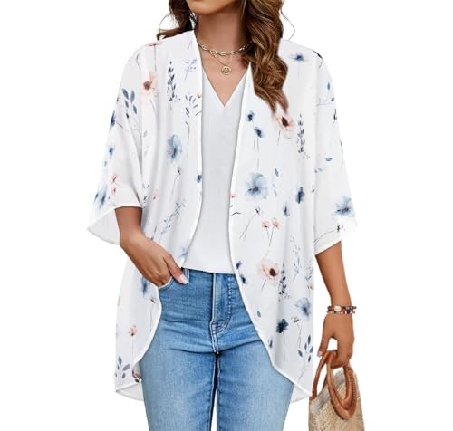Women's Floral Kimono Cardigan Cover Up: $14.99 Women's Floral Kimono Cardigan Cover Up: $14.99
