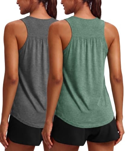 Pinspark Women's Racerback Athletic Yoga Tank Top 2-Pack: $12.74 Pinspark Women's Racerback Athletic Yoga Tank Top 2-Pack: $12.74