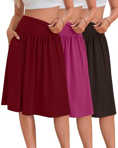 Ficerd Women's Midi Skirts 3-Pack: $42.49 Ficerd Women's Midi Skirts 3-Pack: $42.49