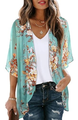 Women's Floral Kimono Cardigan Cover Up: $8.99 Women's Floral Kimono Cardigan Cover Up: $8.99