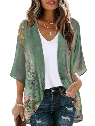 Women's Floral Kimono Cardigan Cover Up: $12.09 Women's Floral Kimono Cardigan Cover Up: $12.09