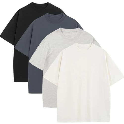 Men's Oversized Heavyweight Cotton Crew Neck T-Shirt 4-Pack: $39.09 Men's Oversized Heavyweight Cotton Crew Neck T-Shirt 4-Pack: $39.09