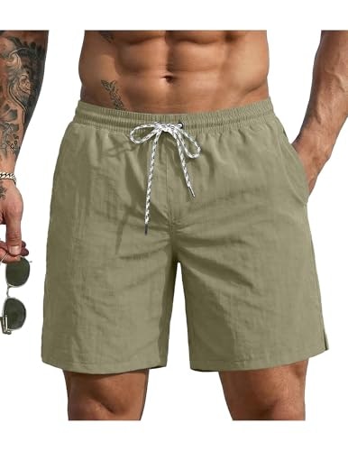 Ekouaer 7-Inch Men's Board Shorts Swim Trunks: $16.99 Ekouaer 7-Inch Men's Board Shorts Swim Trunks: $16.99