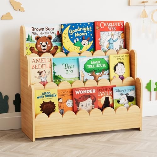 SpaceAid 3-Tier Scalloped Bookshelf: $76.98 SpaceAid 3-Tier Scalloped Bookshelf: $76.98