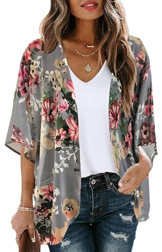 Women's Floral Kimono Cardigan Cover Up: $8.48 Women's Floral Kimono Cardigan Cover Up: $8.48