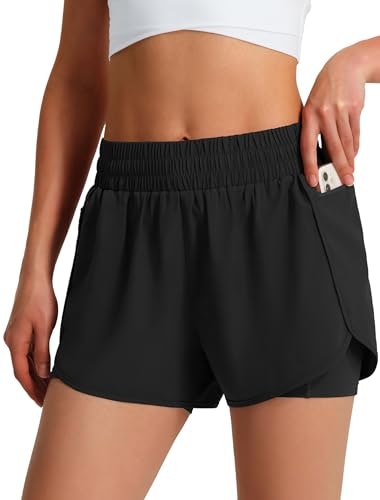 Ksmien Women's Athletic Running Shorts: $19.99