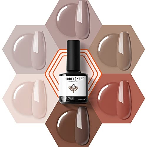 Modelones 6-Color Nude Gel Nail Polish Set: $8.49 Modelones 6-Color Nude Gel Nail Polish Set: $8.49