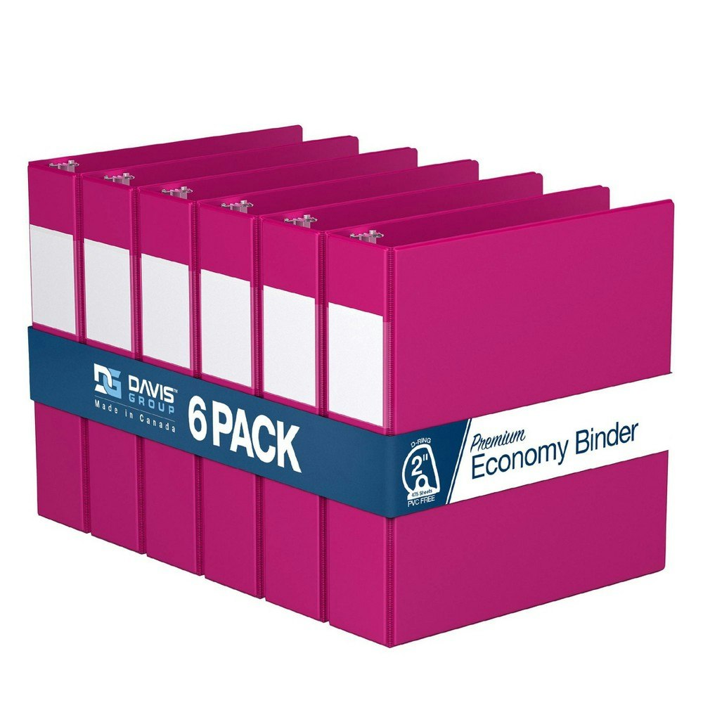 Davis Group 2-Inch D-Ring Binder 6-Pack: $64.99 Davis Group 2-Inch D-Ring Binder 6-Pack: $64.99