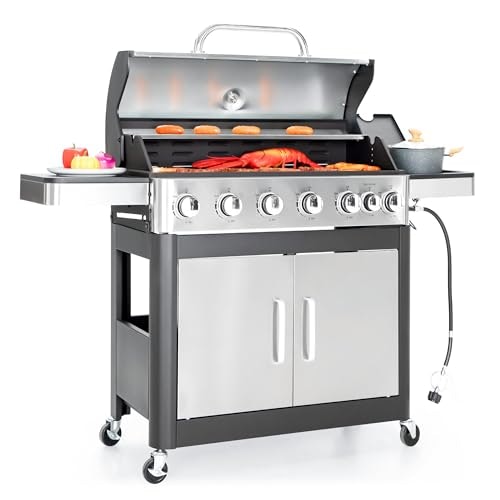 Captiva Designs 6-Burner 65,800 BTU Propane Gas BBQ Grill: $506.98 Captiva Designs 6-Burner 65,800 BTU Propane Gas BBQ Grill: $506.98