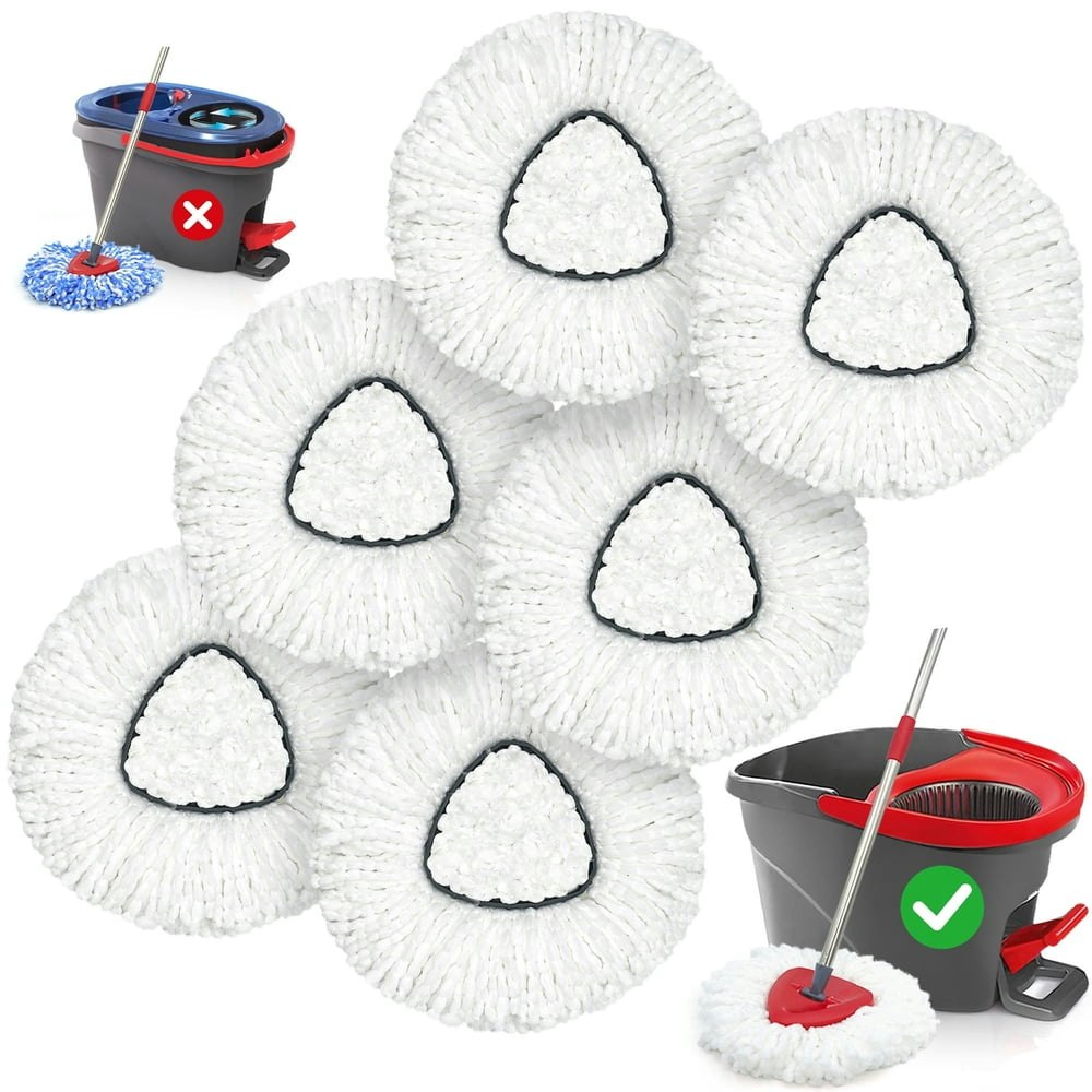 ZenClean Spin Mop Replacement Head 6-Pack: $16.89 ZenClean Spin Mop Replacement Head 6-Pack: $16.89