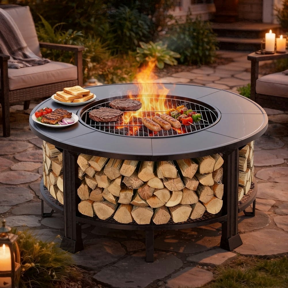 Segmart 38-Inch Outdoor Wood Burning Fire Pit: $159.99
