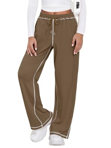 Feiersi Women's Wide Leg Drawstring Sweatpants: $16.98 Feiersi Women's Wide Leg Drawstring Sweatpants: $16.98