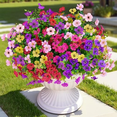Artificial Faux Daisy Silk Flowers 12-Pack for $10 + free shipping w/ Prime