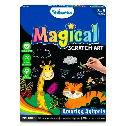 Skillmatics Magical Scratch Art Animals Book: $9.47 Skillmatics Magical Scratch Art Animals Book: $9.47