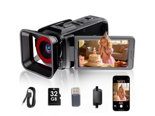 4K 64MP Camcorder with 32GB SD Card: $64.49 4K 64MP Camcorder with 32GB SD Card: $64.49