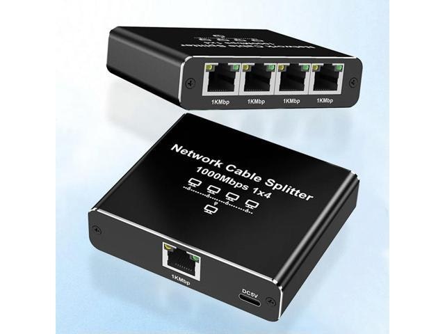 1-to-4 Gigabit Ethernet Splitter: $24.85 1-to-4 Gigabit Ethernet Splitter: $24.85