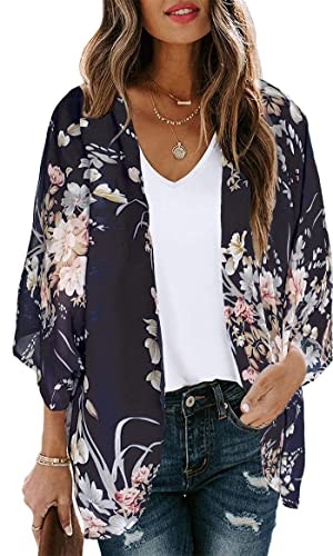 Women's Floral Kimono Cardigan Cover Up: $11.99 Women's Floral Kimono Cardigan Cover Up: $11.99