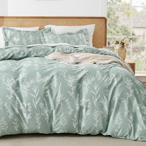 Muxhomo Queen 3-Piece Floral Botanical Duvet Cover Set: $19.86 Muxhomo Queen 3-Piece Floral Botanical Duvet Cover Set: $19.86