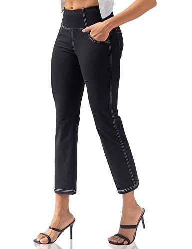 Vooveeya Women's High Waisted Straight Leg Yoga Pants with Pockets: $28.89 Vooveeya Women's High Waisted Straight Leg Yoga Pants with Pockets: $28.89