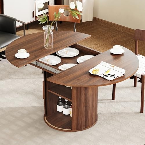 Weselon 43-59-Inch Extendable Round to Oval Dining Table: $215.93 Weselon 43-59-Inch Extendable Round to Oval Dining Table: $215.93