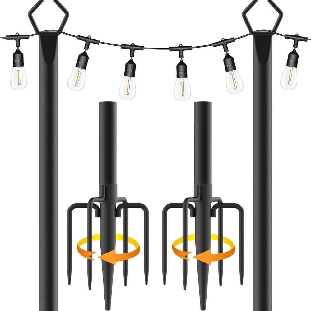 10-Foot String Light Poles 2-Pack: $33.99 10-Foot String Light Poles 2-Pack: $33.99