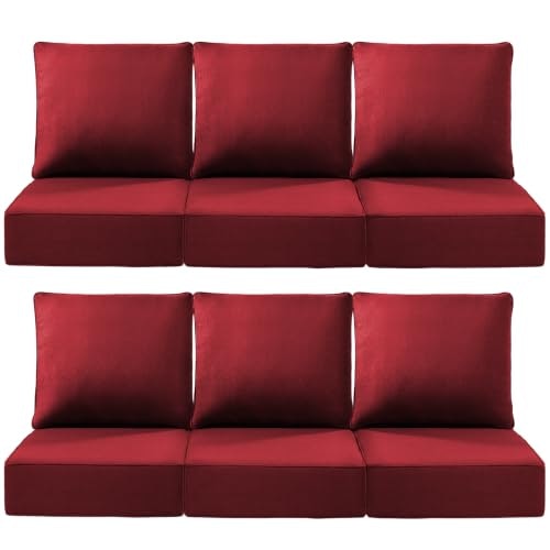 Actrest 24x24x6-Inch Outdoor Deep Seat Cushions 6-Pack: $583.99 Actrest 24x24x6-Inch Outdoor Deep Seat Cushions 6-Pack: $583.99