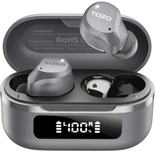 Tozo NC9 Hybrid Active Noise Cancelling Wireless Earbuds: $29.98 Tozo NC9 Hybrid Active Noise Cancelling Wireless Earbuds: $29.98