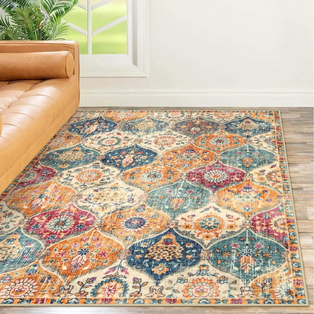Moynesa 5'x7' Moroccan Trellis Area Rug: $38.38 Moynesa 5'x7' Moroccan Trellis Area Rug: $38.38