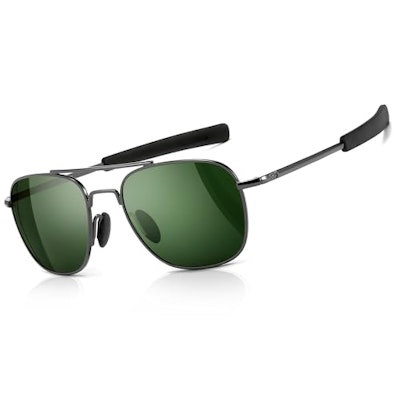 Sungait Men's Polarized Military Pilot Aviator Sunglasses for $14 + free shipping w/ Prime