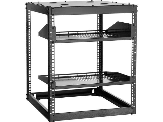Vevor 12U Open Frame Server Rack with 2 Shelves: $175.31 Vevor 12U Open Frame Server Rack with 2 Shelves: $175.31
