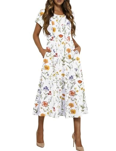 Hotouch Women's Floral Midi Sundress: $21.23 Hotouch Women's Floral Midi Sundress: $21.23