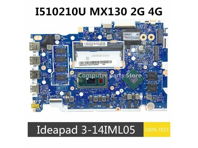 Lenovo IdeaPad 3-14IML05 Motherboard with Intel Core i5-10210U, 4GB RAM, and NVIDIA GeForce MX130 GPU: $344.50