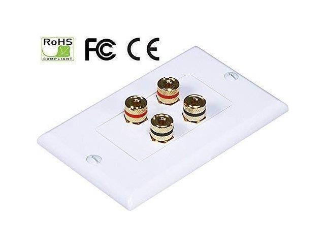 iMBAPrice Banana Plug Binding Post Wall Plate for 2 Speakers: $8.99 iMBAPrice Banana Plug Binding Post Wall Plate for 2 Speakers: $8.99