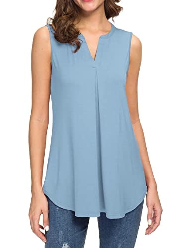 Neineiwu Women's V-Neck Sleeveless Tank Top: $14.44 Neineiwu Women's V-Neck Sleeveless Tank Top: $14.44