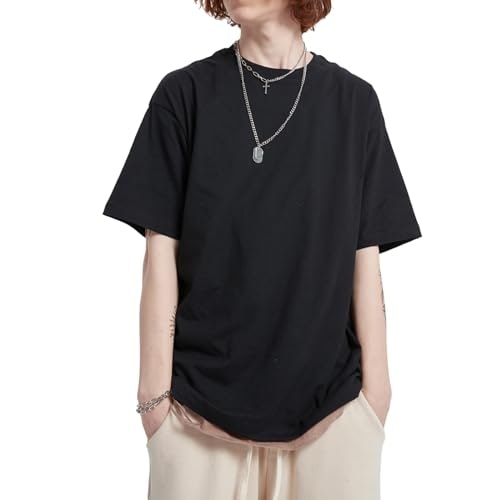 Men's Oversized Heavyweight Cotton Crew Neck T-Shirt: $9.97 Men's Oversized Heavyweight Cotton Crew Neck T-Shirt: $9.97