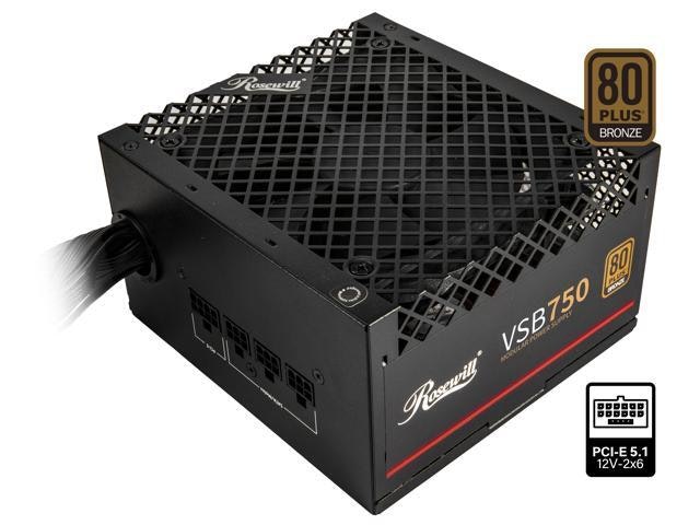Rosewill VSB 750W 80+ Bronze Semi-Modular Power Supply: $69.99 Rosewill VSB 750W 80+ Bronze Semi-Modular Power Supply: $69.99
