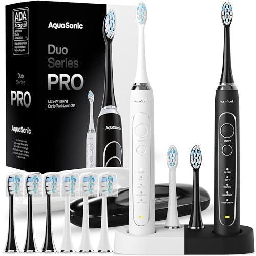 Aquasonic Duo Series Pro Electric Toothbrush Set 10-Pack: $59.46 Aquasonic Duo Series Pro Electric Toothbrush Set 10-Pack: $59.46