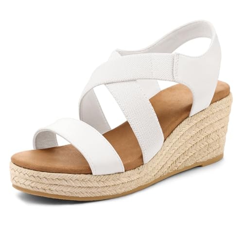 Mysoft Women's Platform Wedge Espadrille Sandals: $23.99