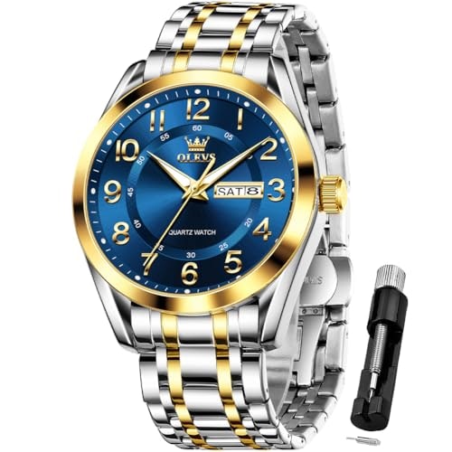 Olevs Classic Analog Men's Two-Tone Stainless Steel Watch: $36.35 Olevs Classic Analog Men's Two-Tone Stainless Steel Watch: $36.35