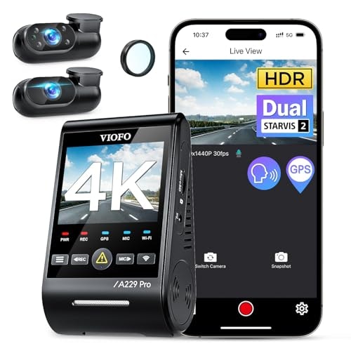 Viofo A229 Pro 3-Channel 4K Dash Cam: $279.99 Viofo A229 Pro 3-Channel 4K Dash Cam: $279.99