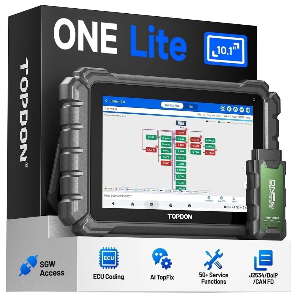 Topdon Bidirectional Scan Tool One Lite 10.1-inch OBD2 Scanner: $619 Topdon Bidirectional Scan Tool One Lite 10.1-inch OBD2 Scanner: $619